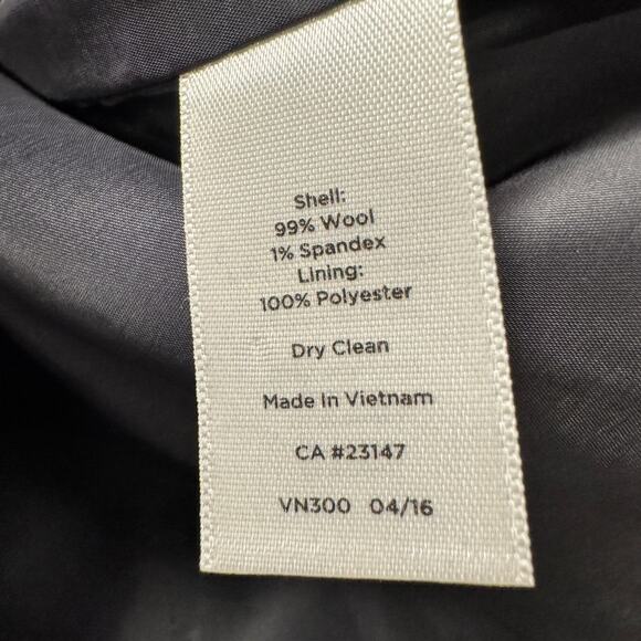 Talbots Blazer Womens 18 Gray Wool Italian Flannel Single Button Classic Career - Picture 6 of 7